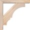 Ekena Millwork Balboa Block Smooth Bracket w/ Offset Brace, Douglas Fir, 3 1/2"W x 16"D x 16"H BKT0402X16X16BOA05SDF - alternate 2
